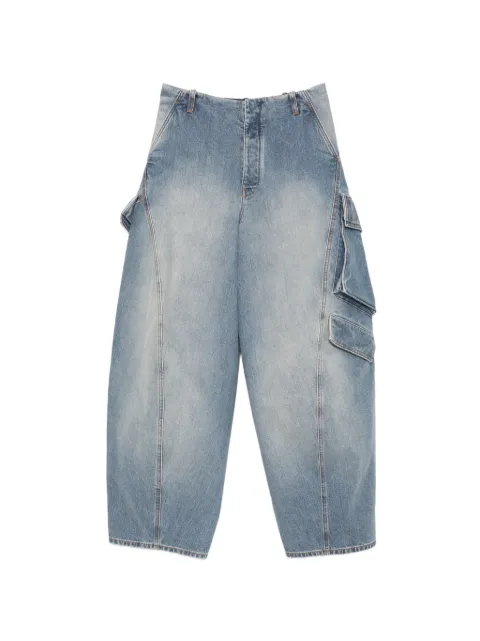 Alaïa pantalones cargo con efecto degradado