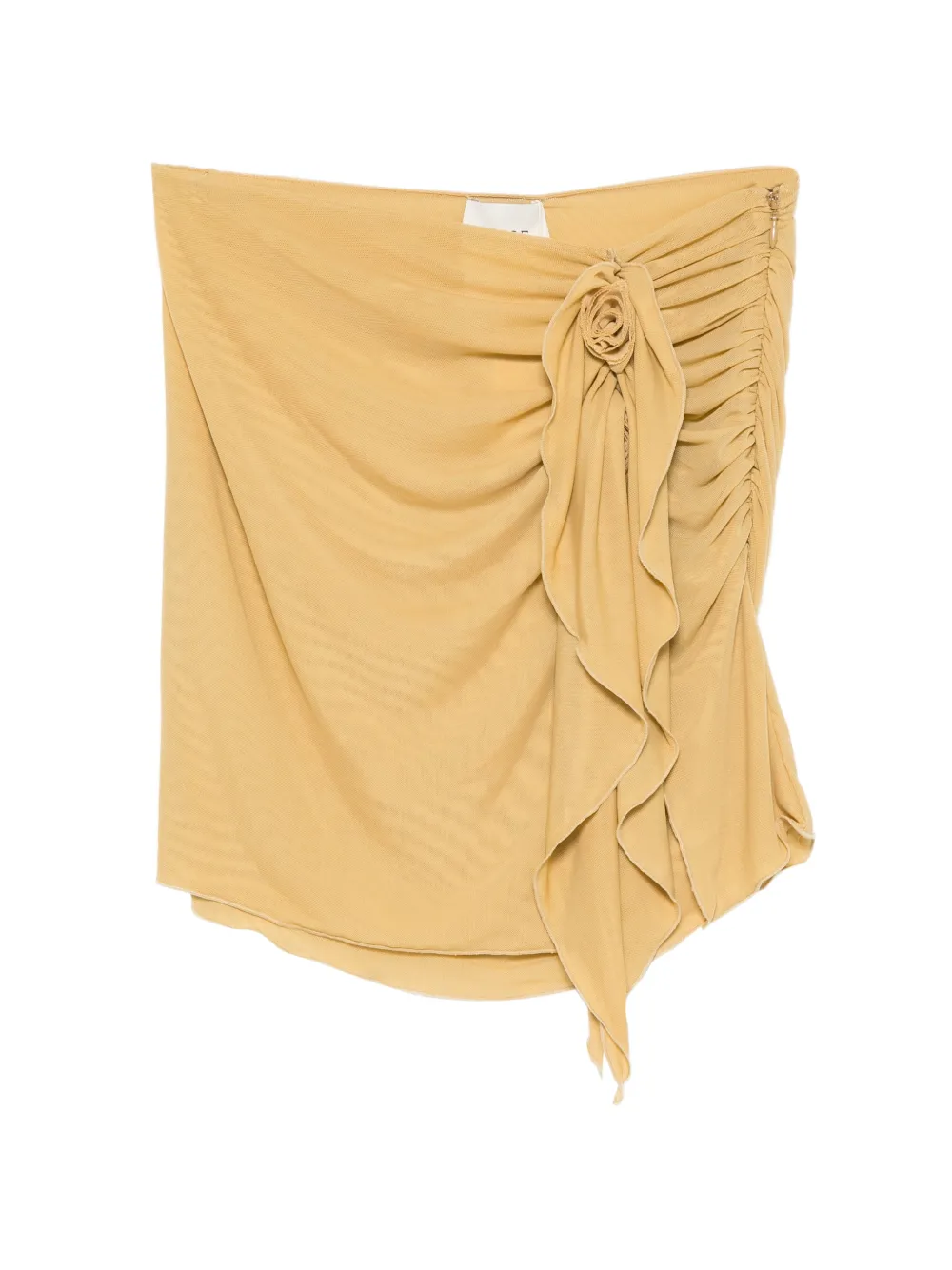 Posse Cynthia flower-embellishment mini skirt - Nude
