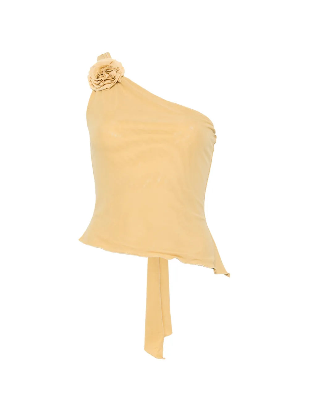 Posse Cynthia flower-appliqué top - Gelb