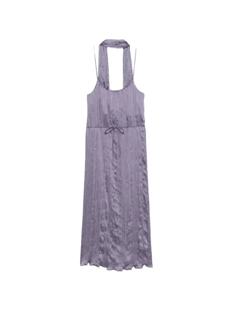 Posse Esme crinkled slip midi dress