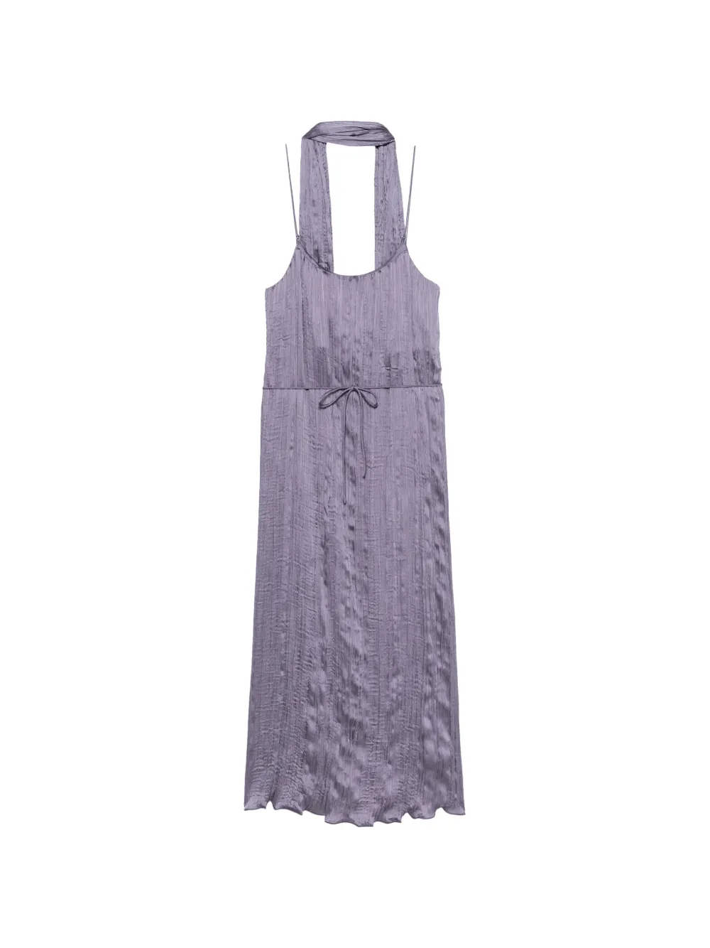 Posse Esme crinkled slip midi dress - Violett