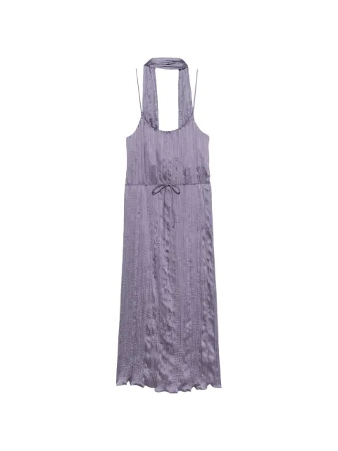 Posse Esme crinkled slip midi dress