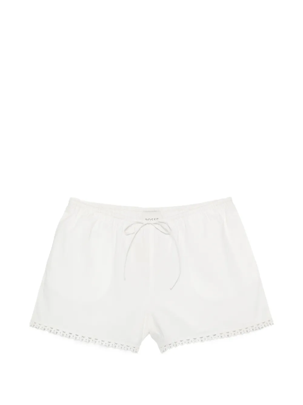 Posse Veda lace-trim shorts - Bianco