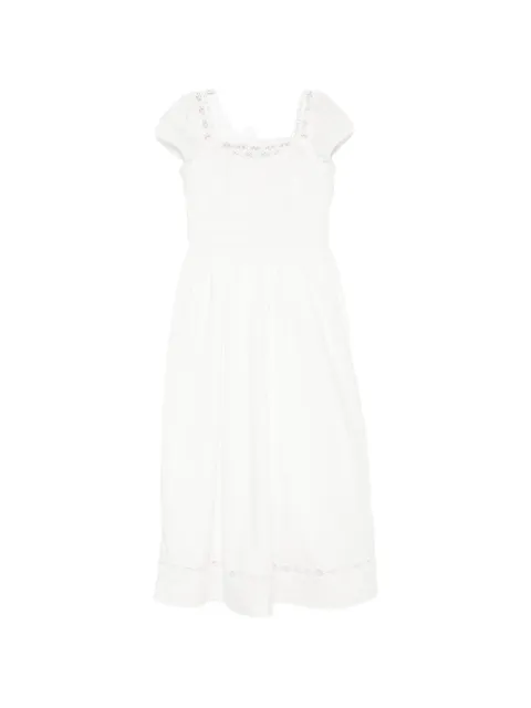 Posse Veda crochet-trim midi dress