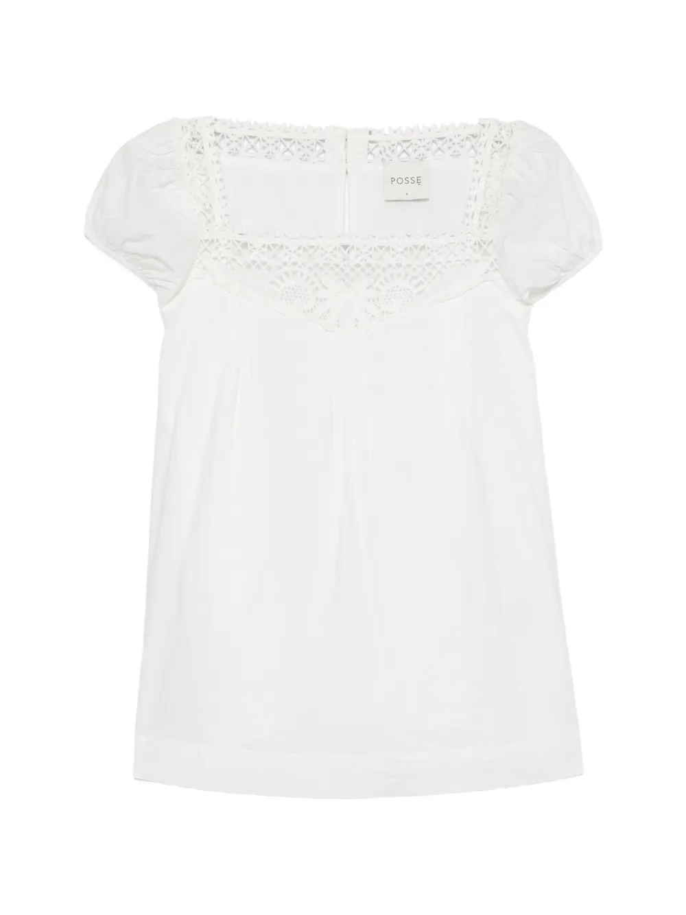 Posse Veda crochet-trim blouse - Weiß