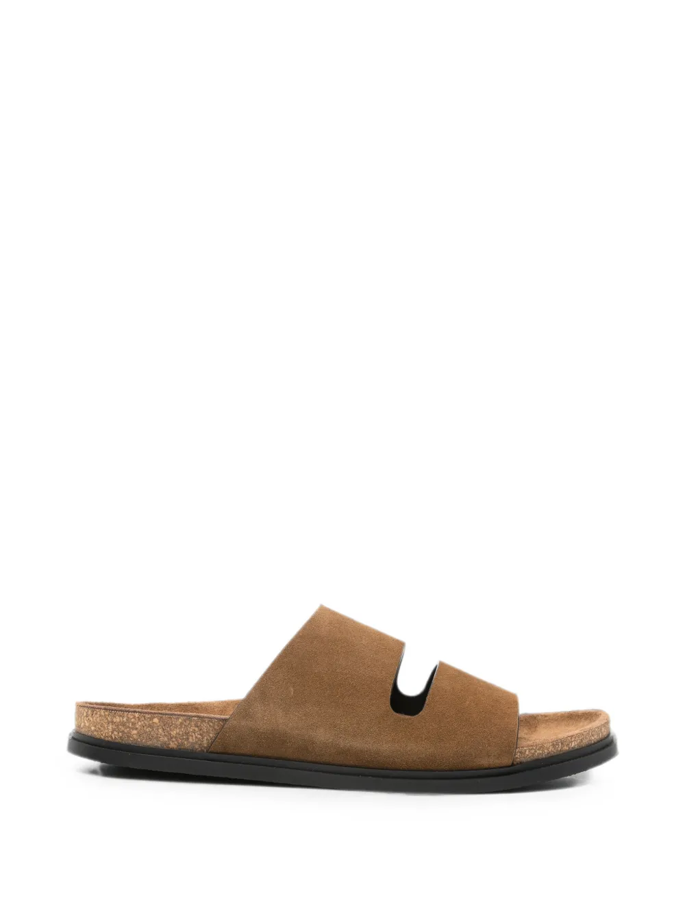 The Row Band suede flat sandals Bruin