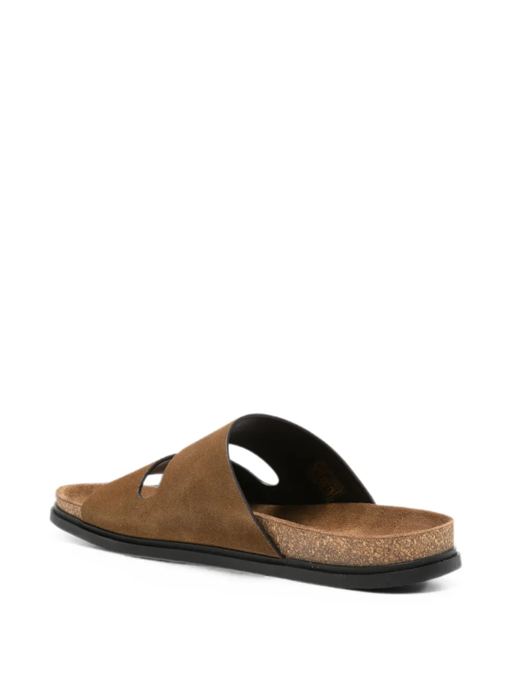 The Row Band suede flat sandals Bruin