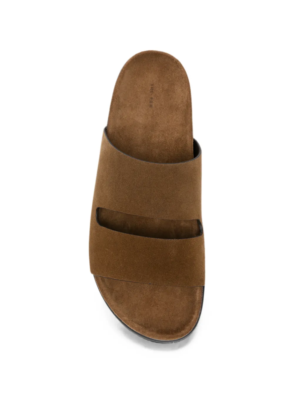 The Row Band suede flat sandals Bruin