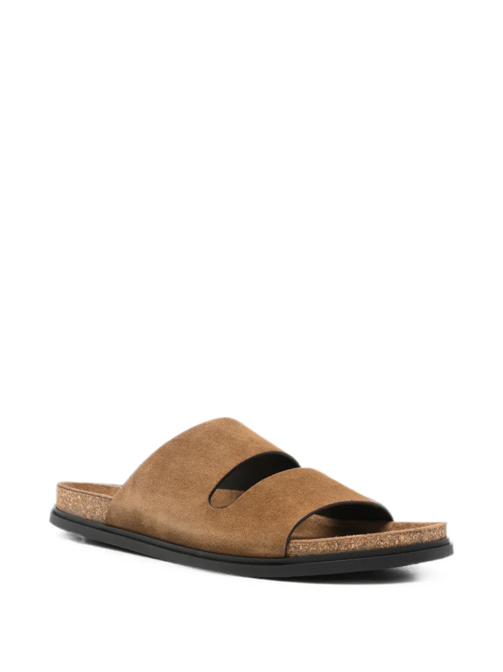 The Row Band suede flat sandals Bruin