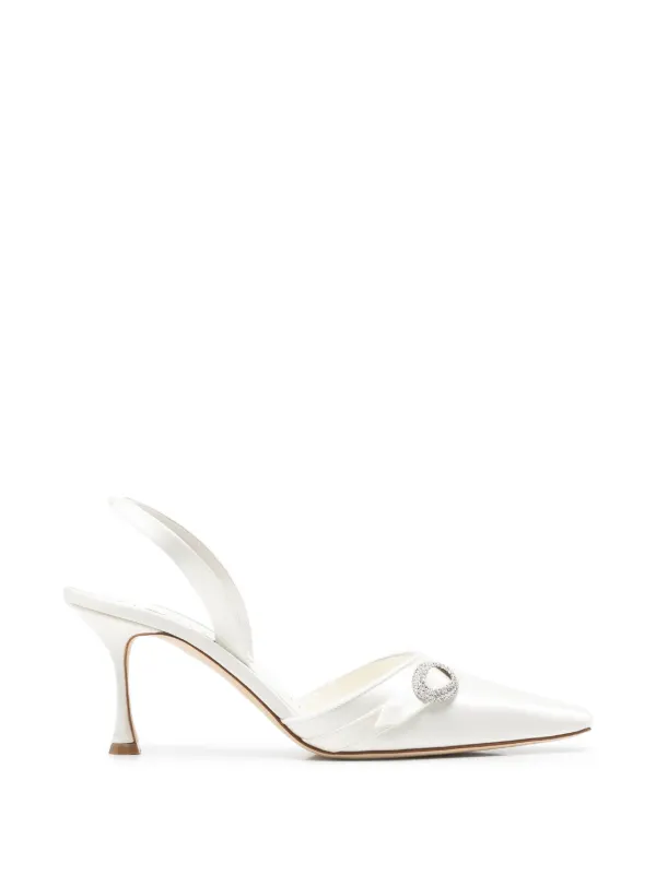 MANOLO BLAHNIK ホワイト パンプス　35 34785844_71100159_600.jpg
