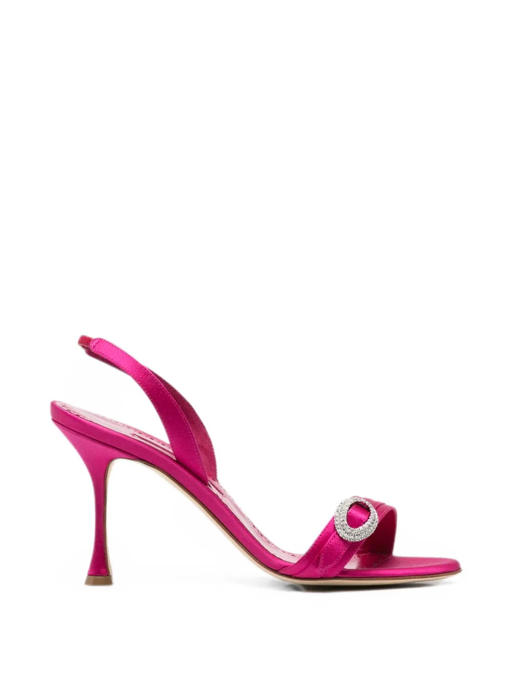 Manolo Blahnik Sandalen verfraaid met kristallen Roze
