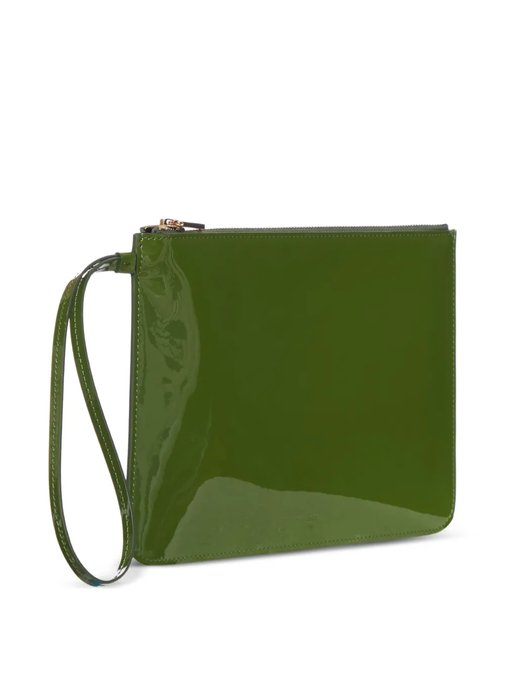 TOM FORD Leren clutch Groen