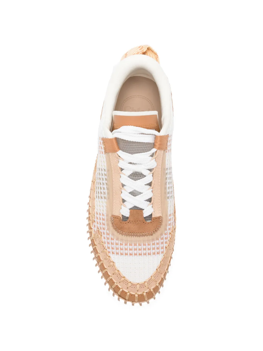 Chloé Nama geweven sneakers Wit