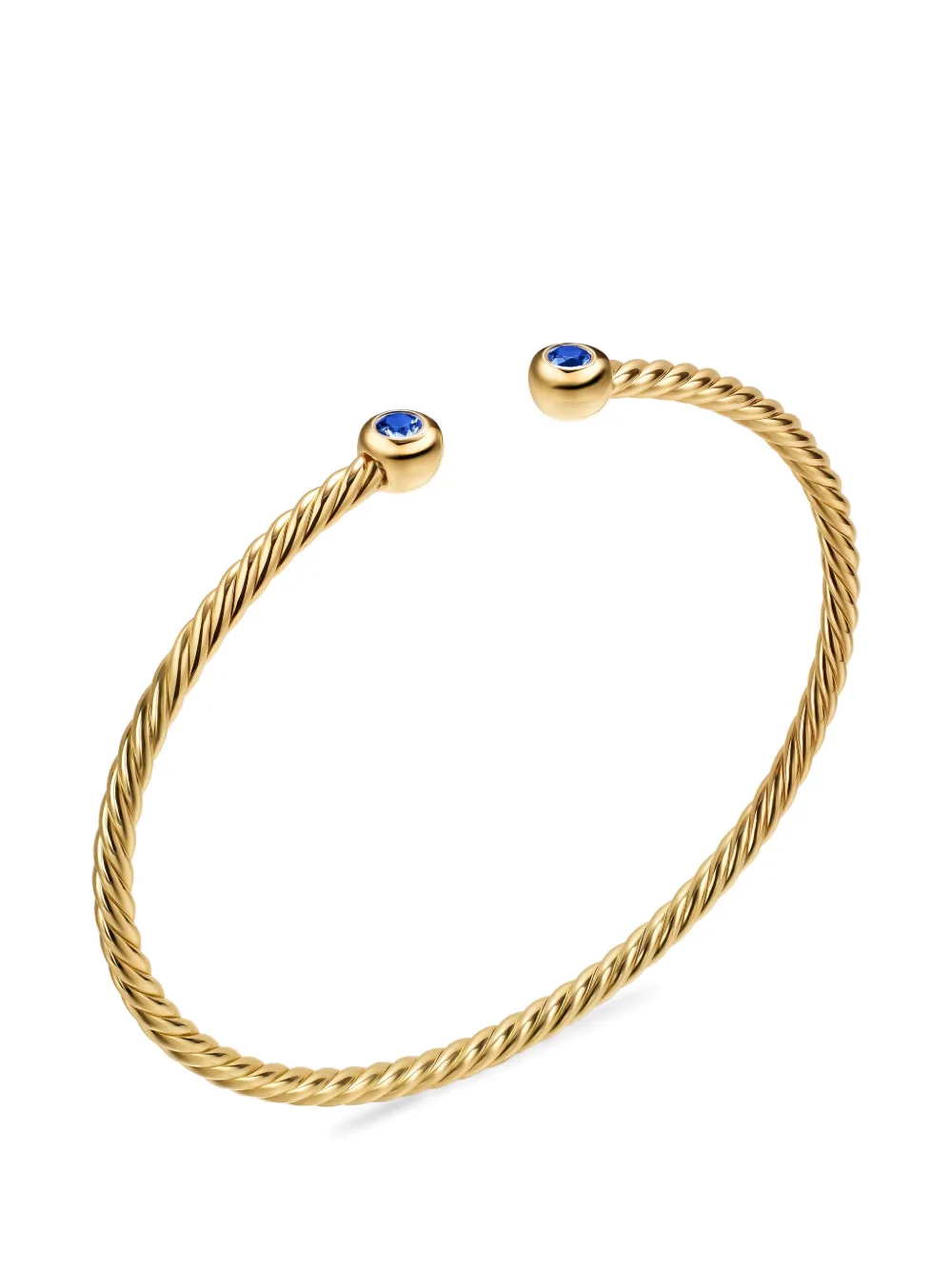  David Yurman Micro Cablespira® Flex Round Bracelet - Gold 