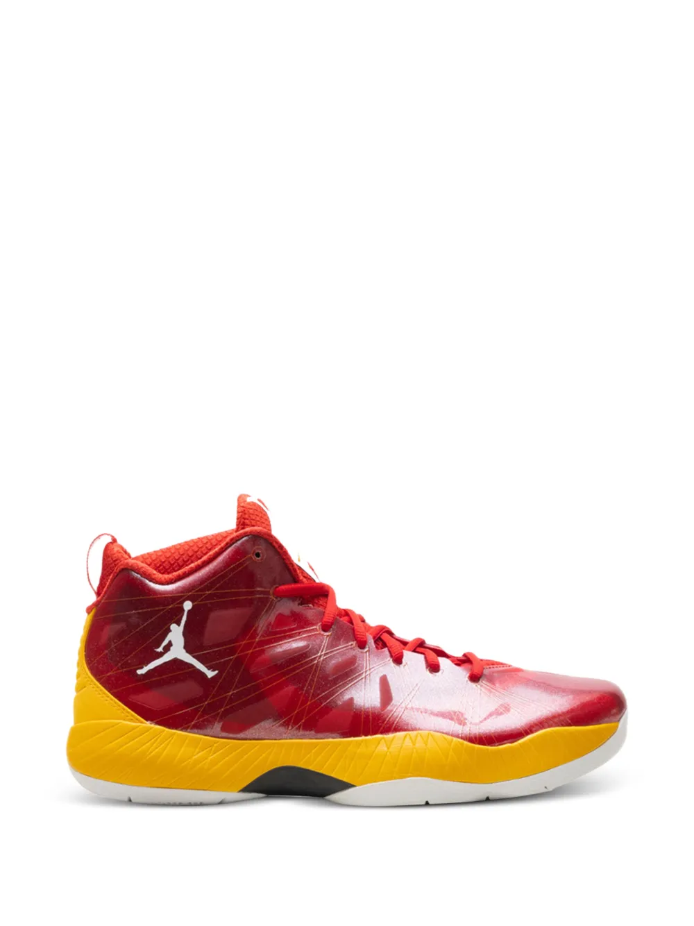 Jordan logo high-top sneakers - Rosso