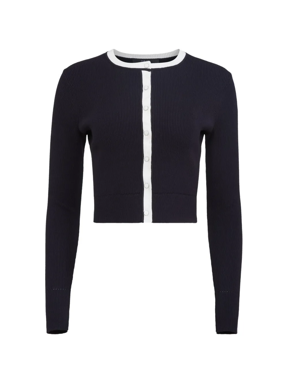 Toccin Zoe Classic ribbed cropped cardigan - Blu