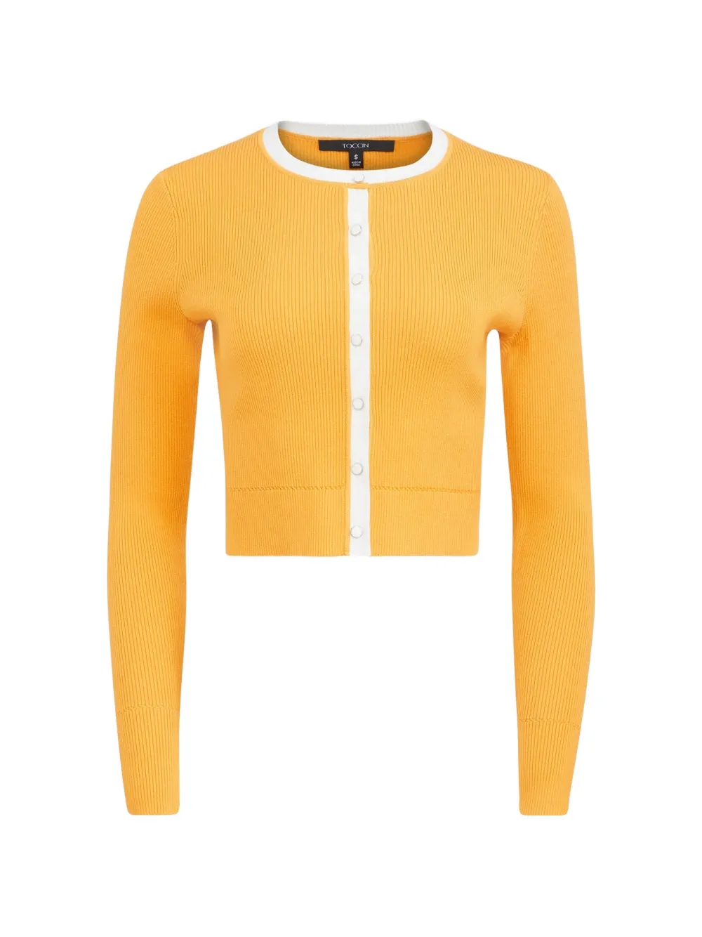 Toccin ribbed cropped cardigan - Giallo