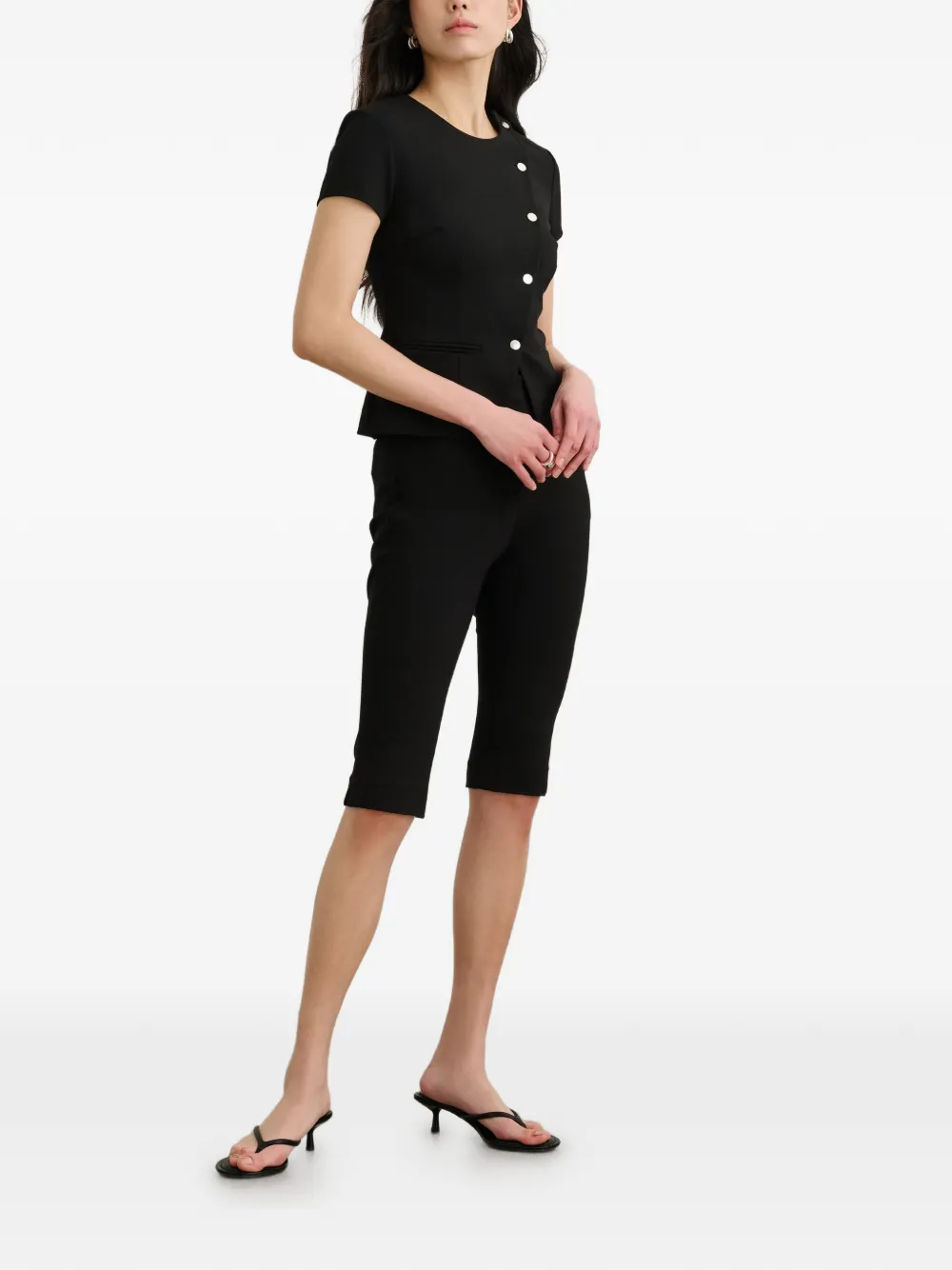  Toccin Ellen Capri Shorts - Black 