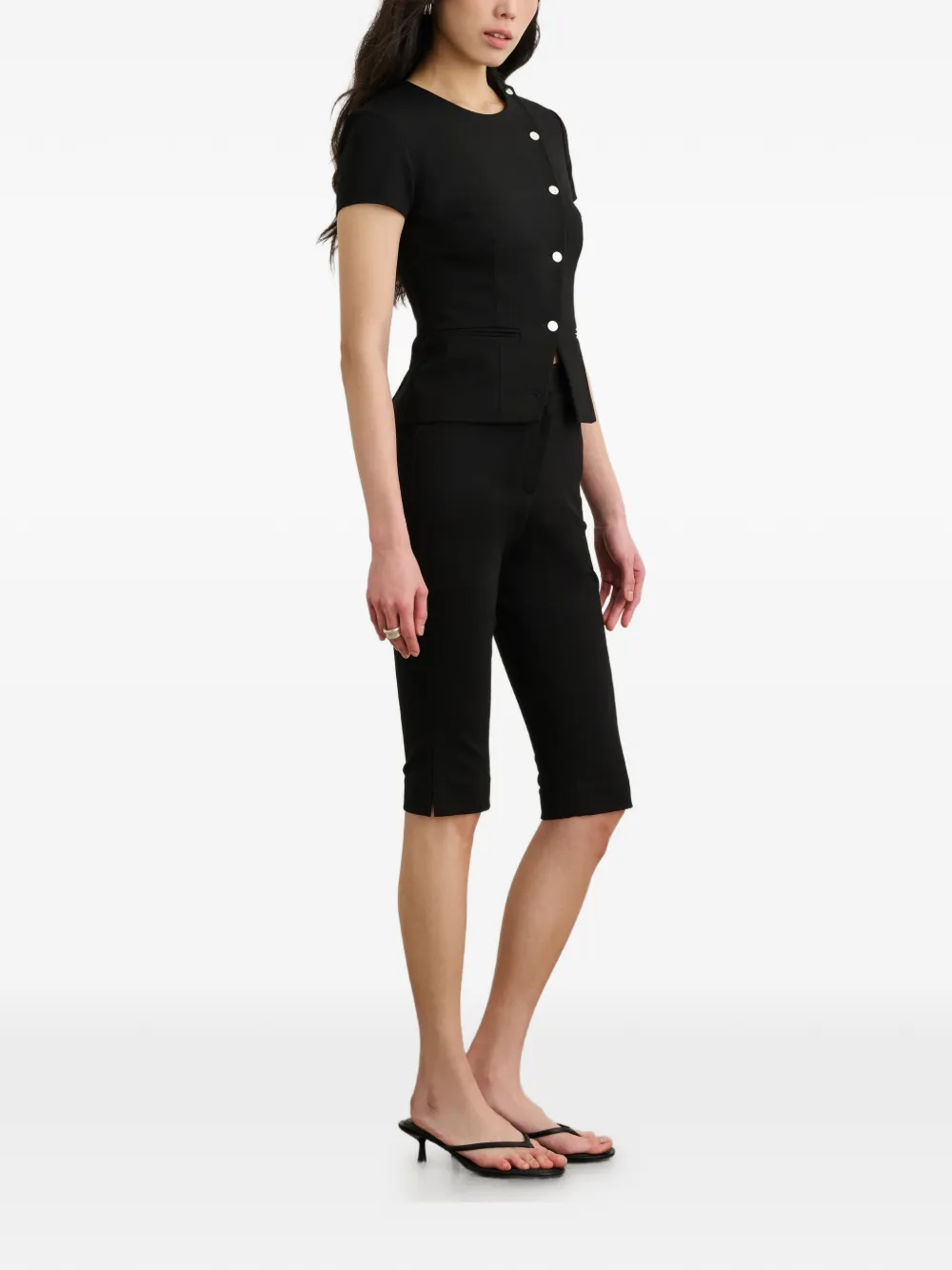  Toccin Ellen Capri Shorts - Black 