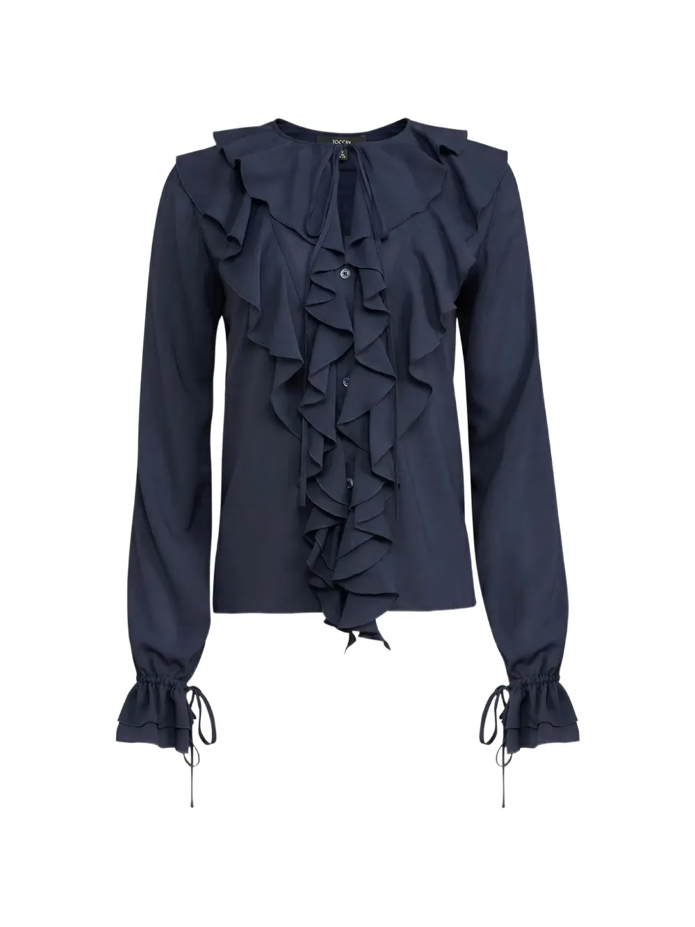 Toccin Tobi exaggerated ruffle blouse - Blu