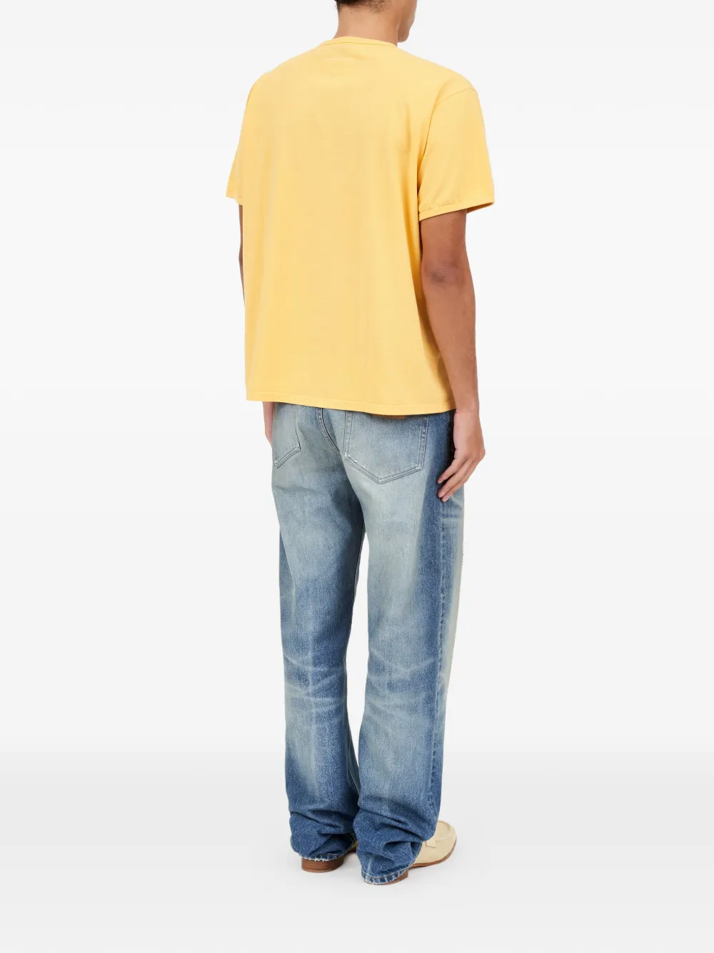 MM6 Maison Margiela Jersey T-shirt Geel
