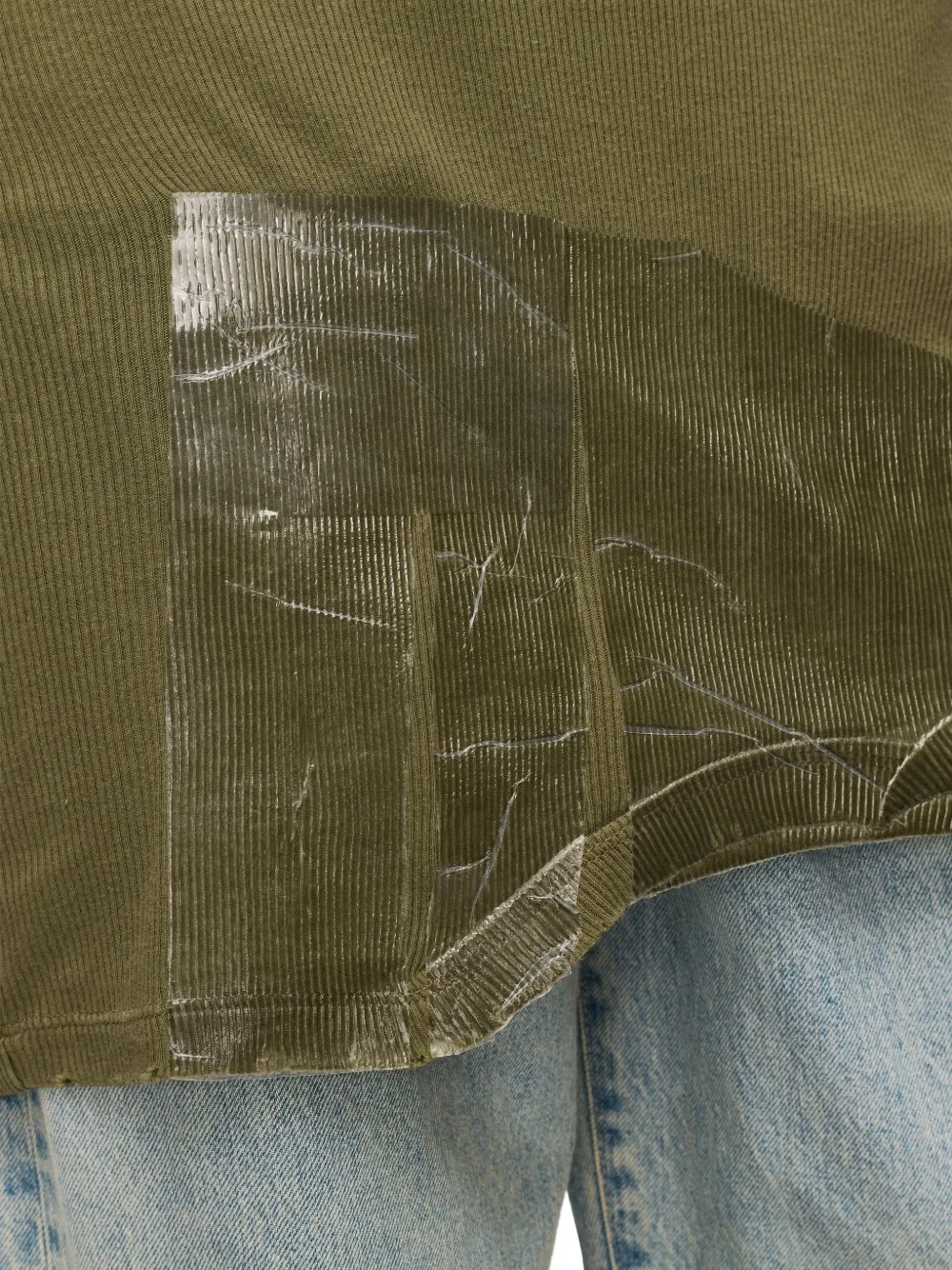 Maison Margiela Top met asymmetrische afwerking Groen