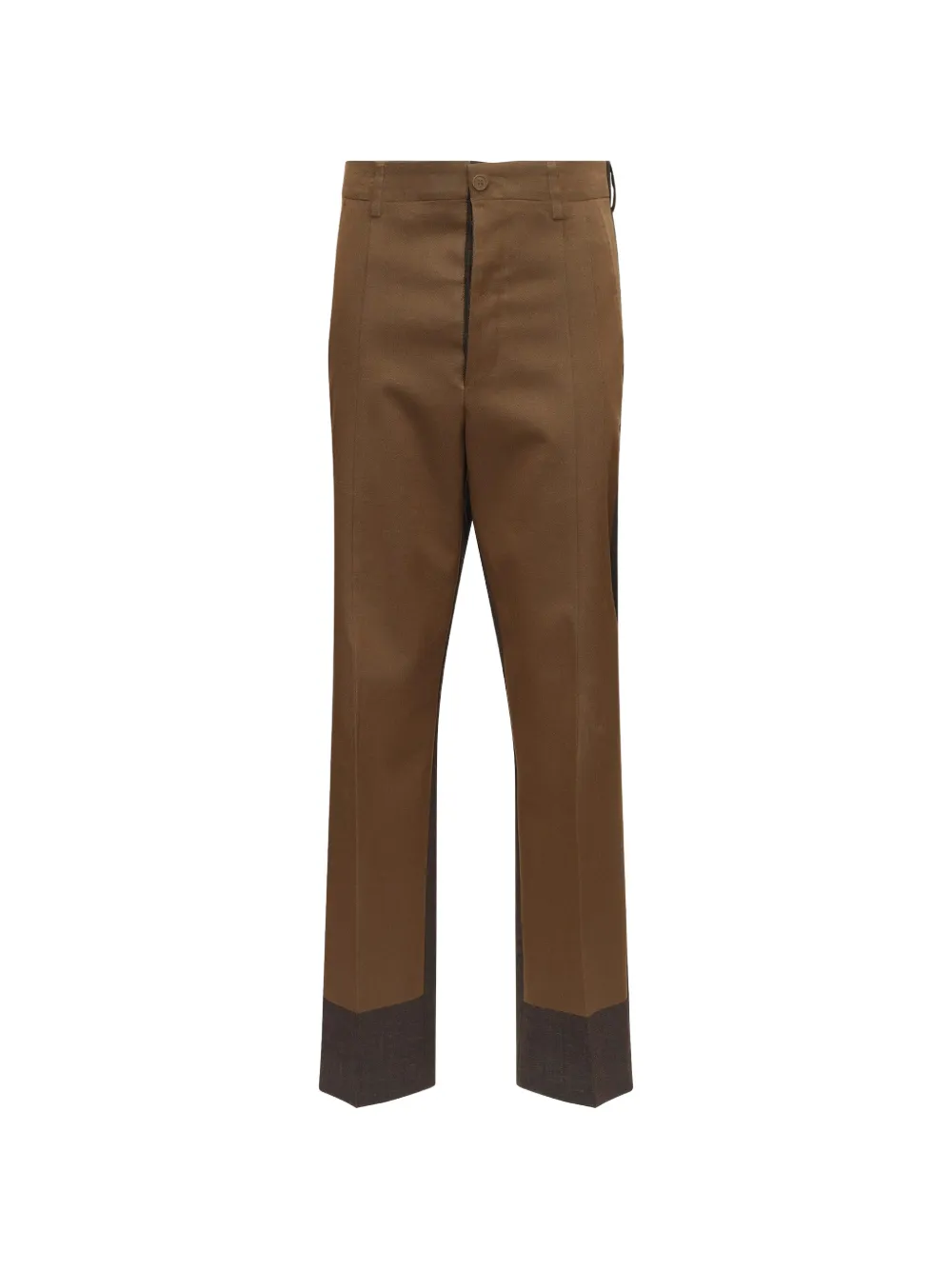 MM6 Maison Margiela colour-block tailored trousers - Marrone