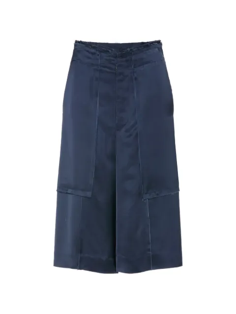 Maison Margiela shorts con detalles de panel y bordes deshilachados