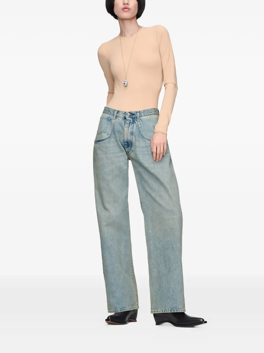  Maison Margiela Vaqueros Anchos - Azul 