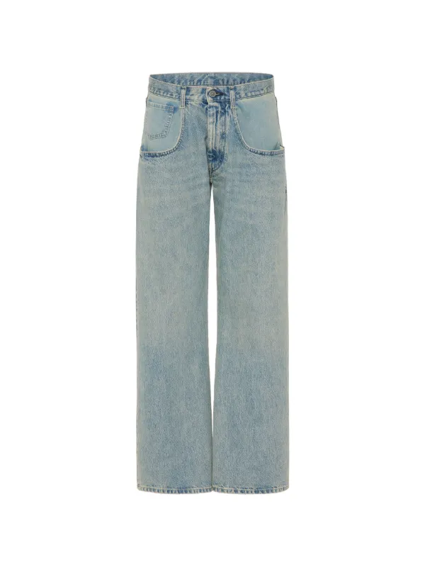Maison Margiela ワイドジーンズ | ブルー | FARFETCH JP