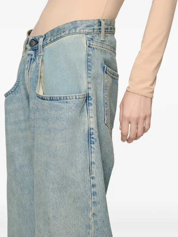 Maison Margiela Calça Jeans Wide Leg | Azul | FARFETCH BR
