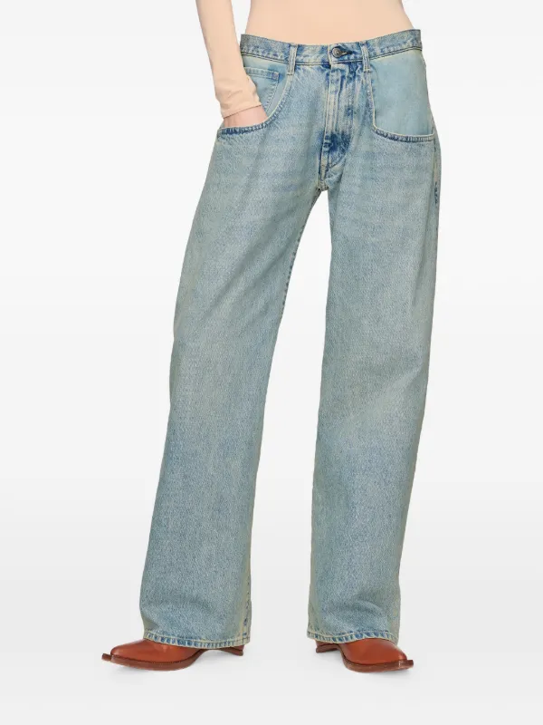 Maison Margiela ワイドジーンズ | ブルー | FARFETCH JP