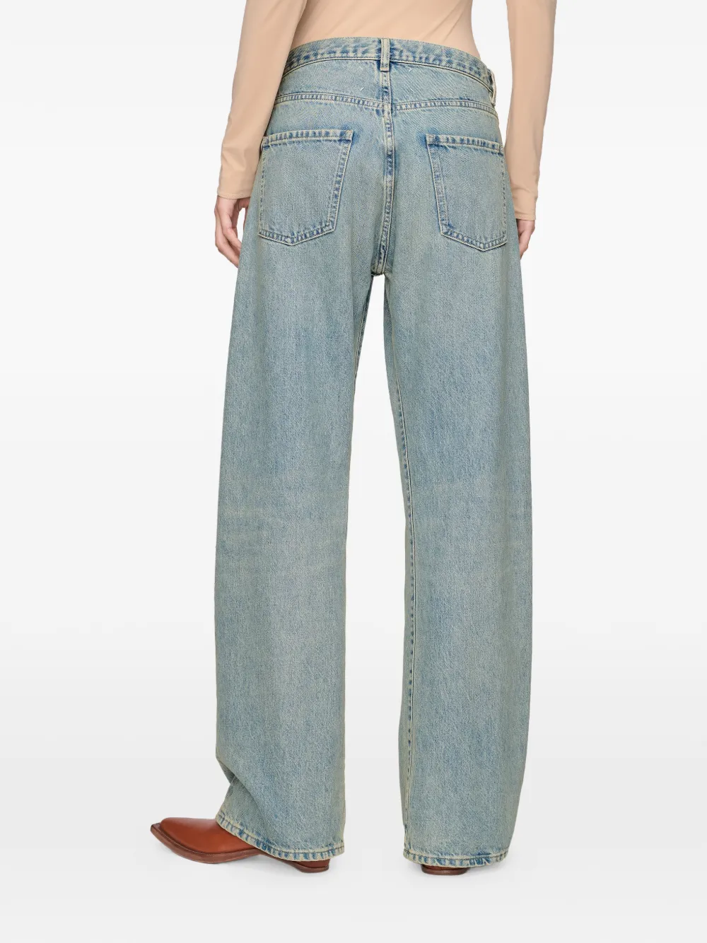 Maison Margiela Jeans met wijde pijpen Blauw