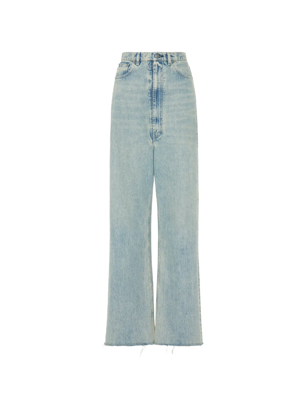 Maison Margiela raw-cut wide-leg denim jeans - Blu