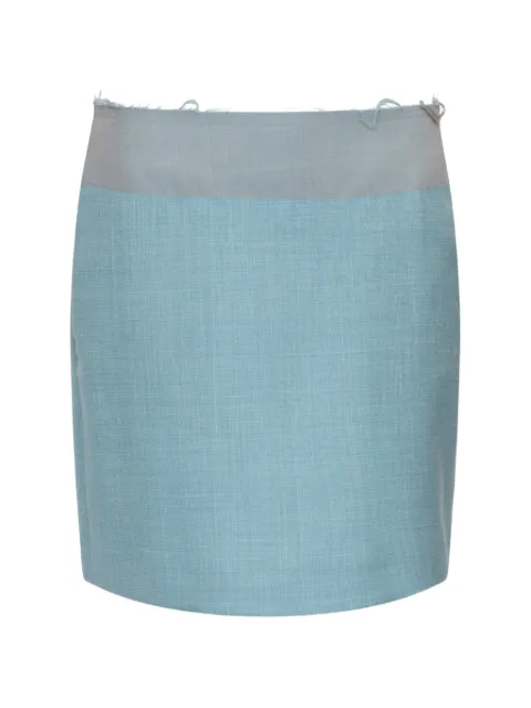MM6 Maison Margiela — two-tone wool mini skirt