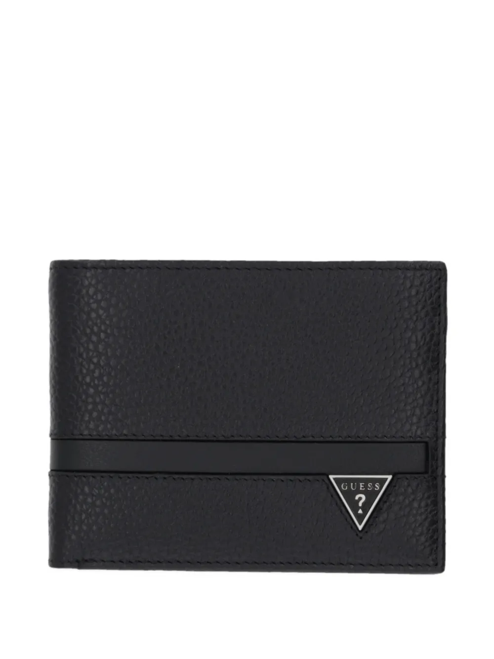GUESS USA Monaco logo-plaque pebbled wallet - Nero