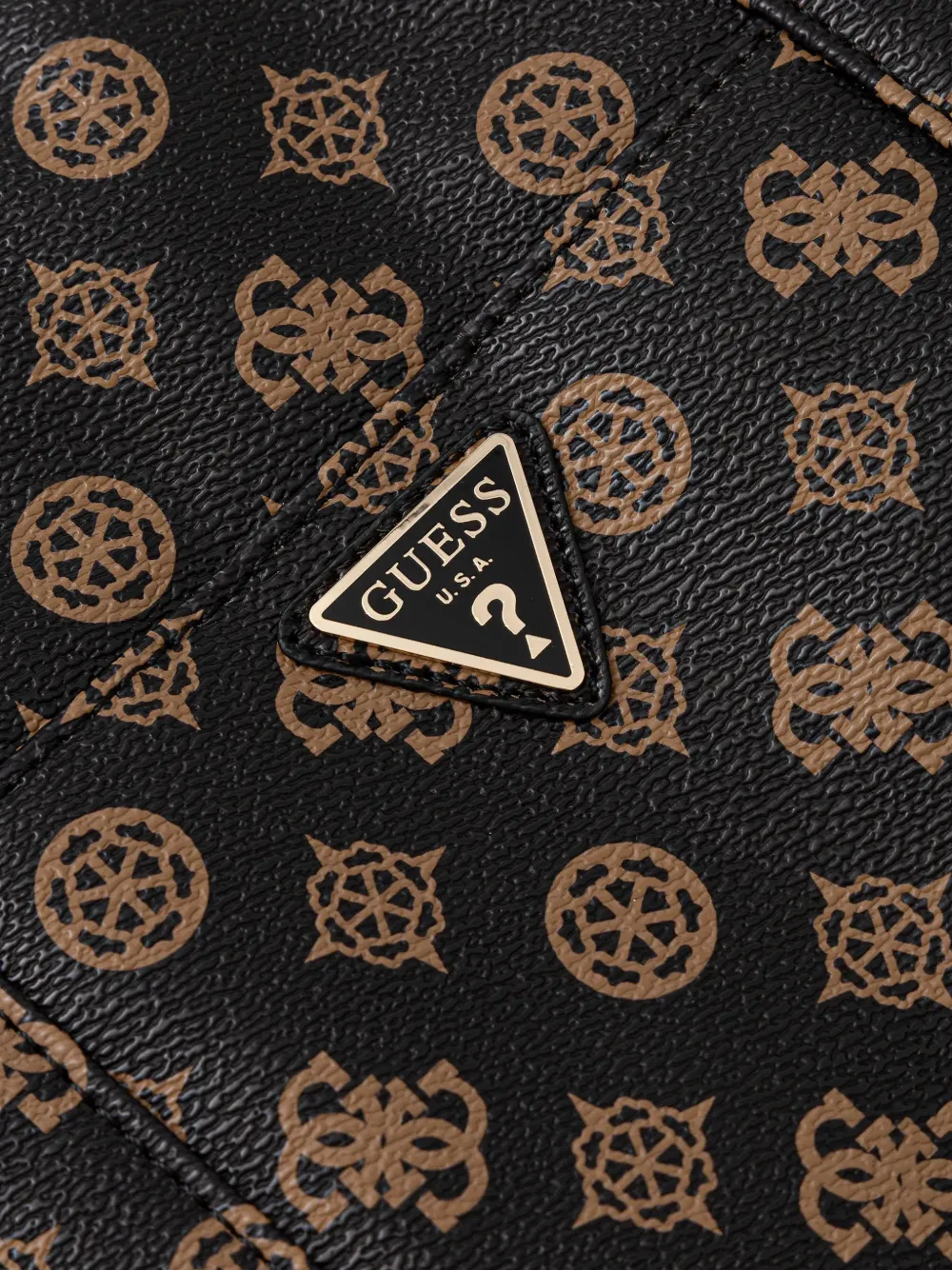 GUESS USA Laptoptas met monogram-print Zwart