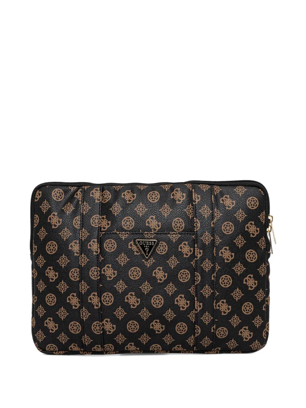 GUESS USA monogram-print laptop bag - Nero