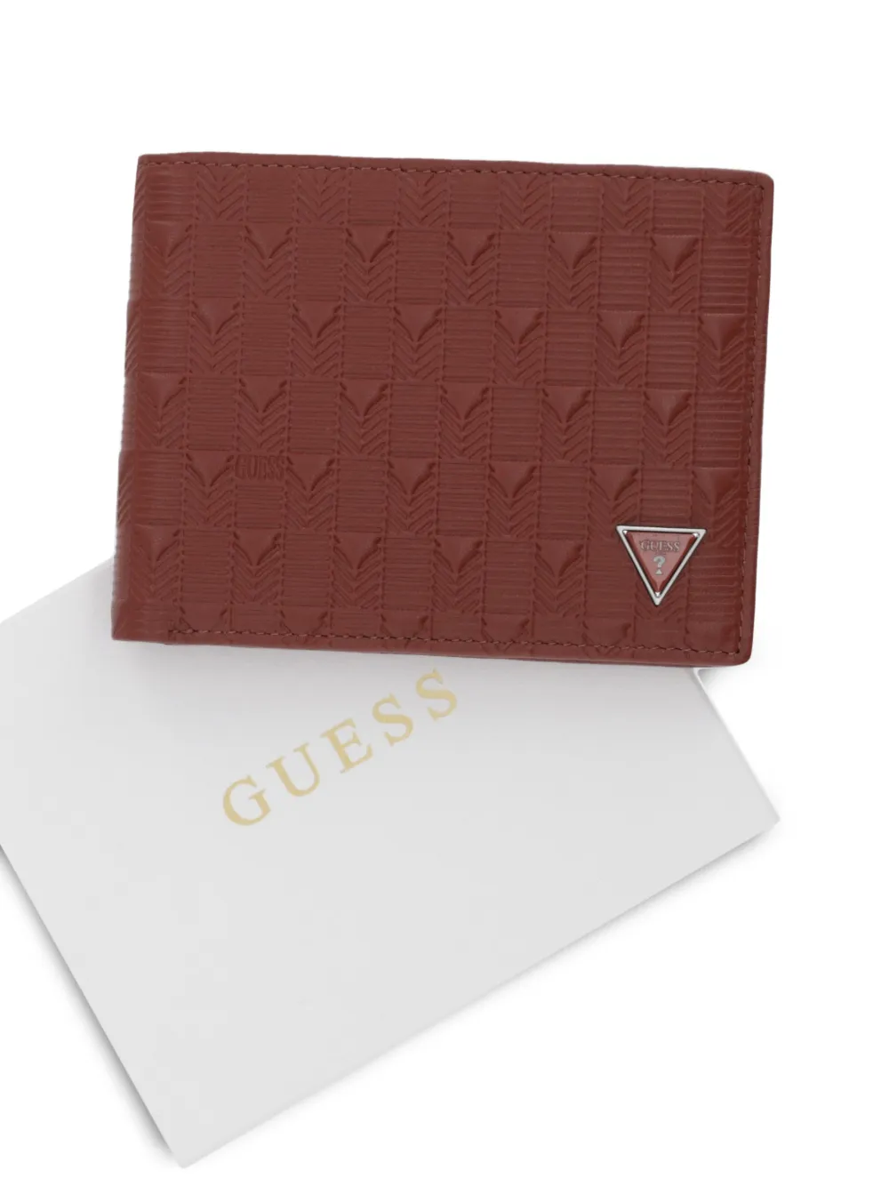 GUESS USA Portemonnee met logoplakkaat Bruin