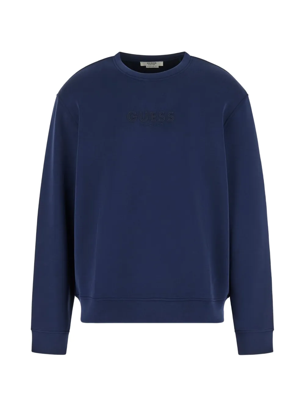 GUESS USA embossed crew neck sweatshirt - Blu