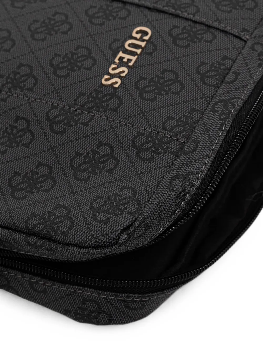 GUESS USA 4G Uptown monogram-pattern messenger bag Grijs
