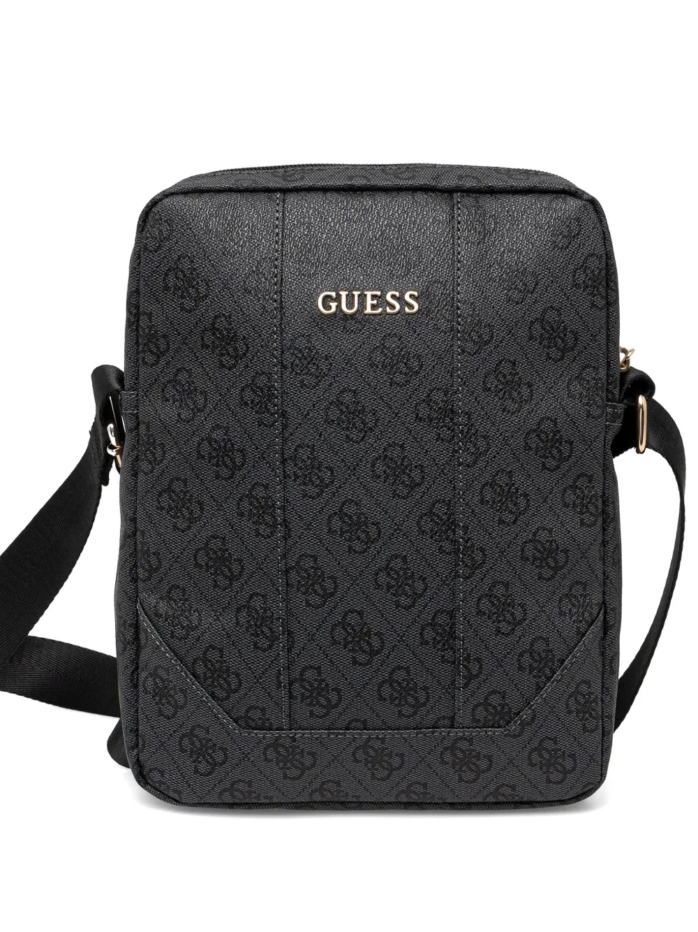 GUESS USA 4G Uptown monogram-pattern messenger bag - Grigio