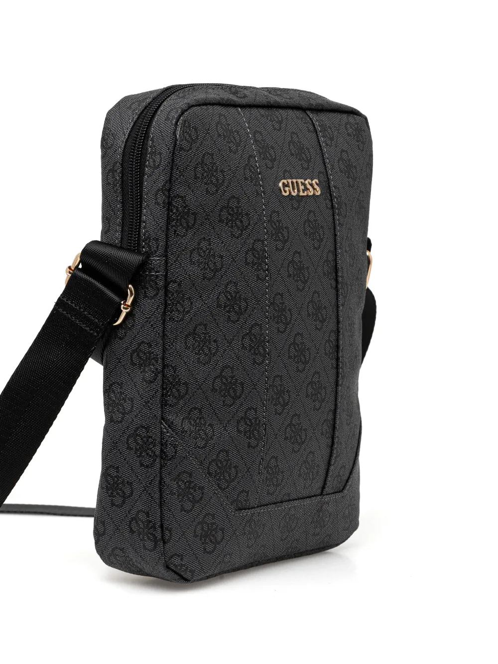 GUESS USA 4G Uptown monogram-pattern messenger bag Grijs