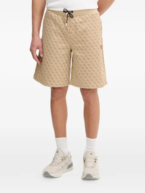 GUESS USA Korbin monogram-pattern drawstring shorts