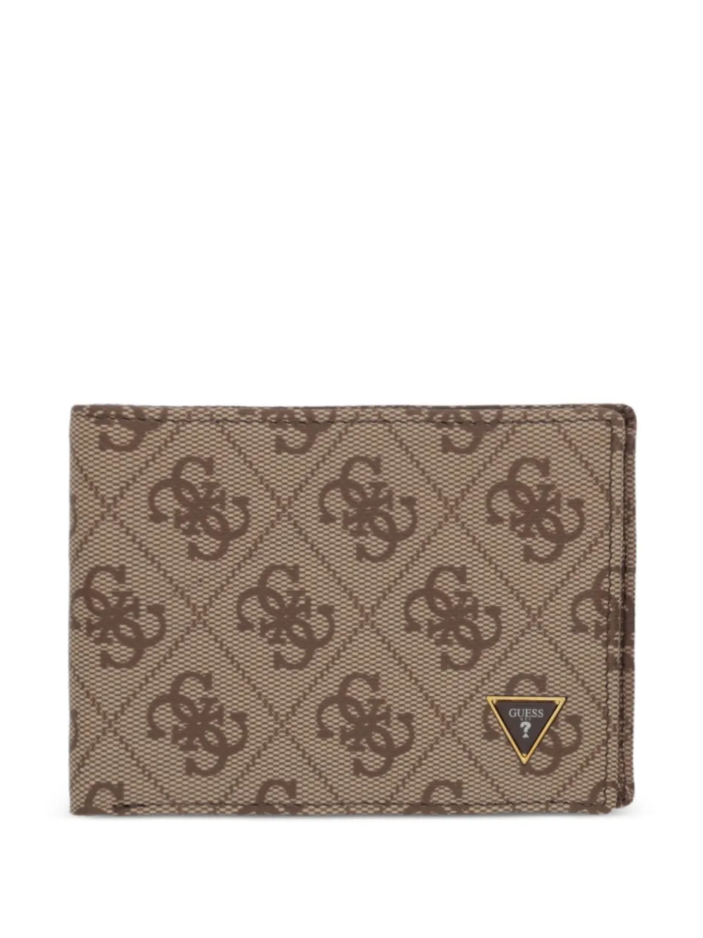 GUESS USA monogram-print logo-plaque wallet - Toni neutri