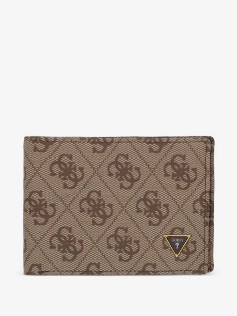 GUESS USA cartera con placa del logo y monograma estampado