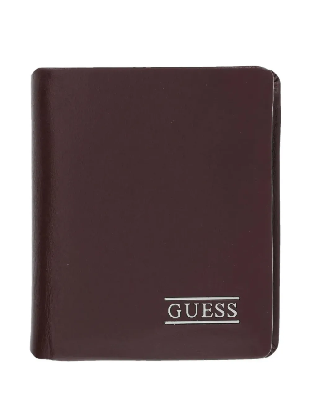 GUESS USA New Boston logo-plaque bifold leather wallet - Marrone