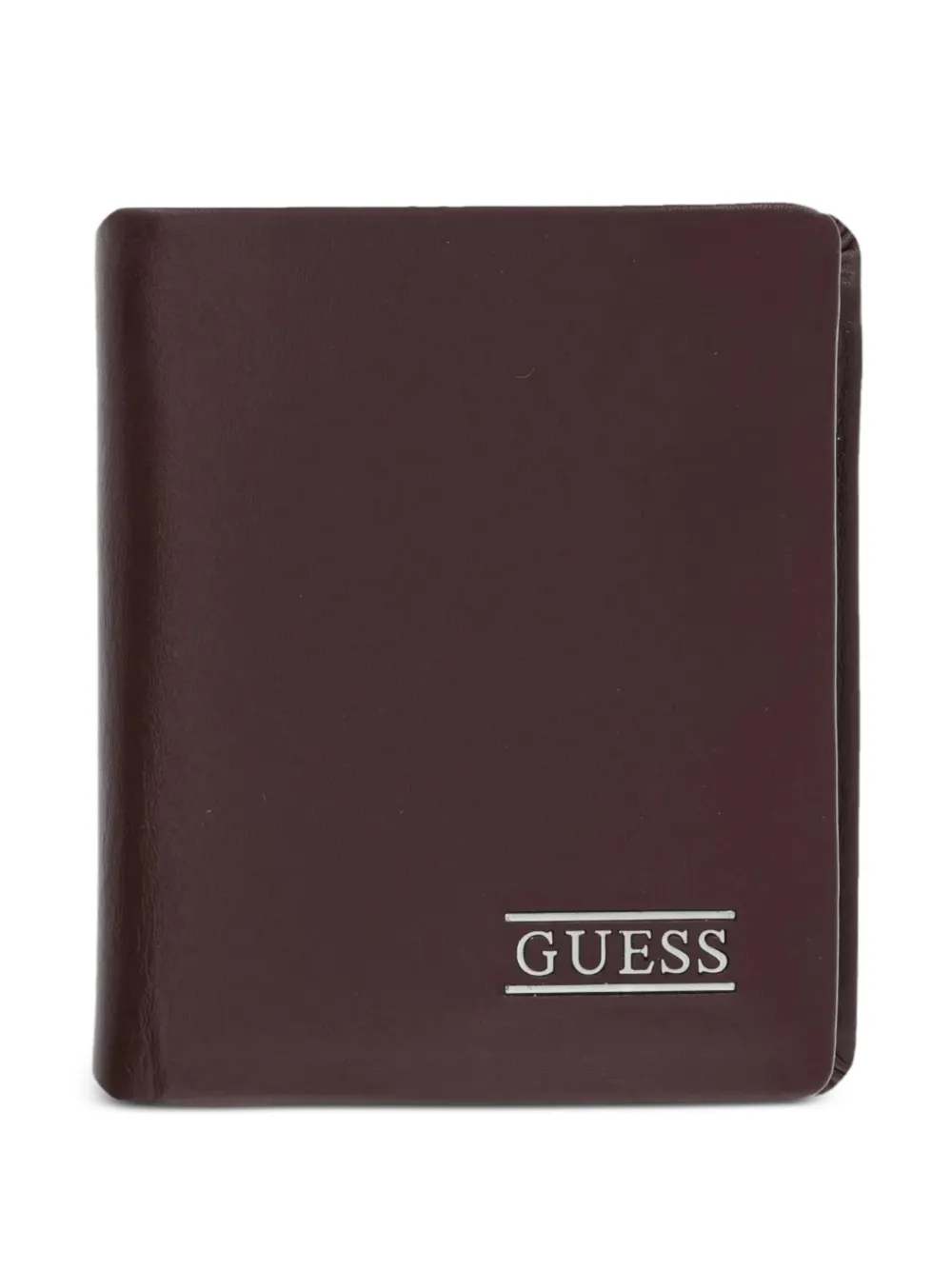 GUESS USA New Boston logo-plaque bifold leather wallet - Braun