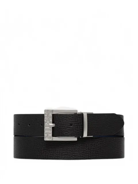 GUESS USA logo-plaque reversible belt