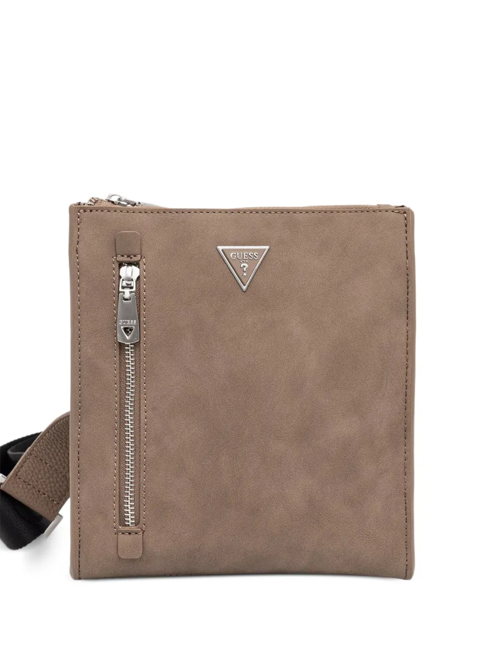 GUESS USA Torino logo-plaque messenger bag - Neutrals